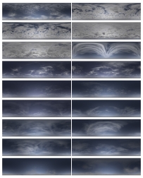 92个天空云层高动态贴图素材 HDR Clouds With Masks