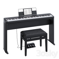 现代 电子琴 电子钢琴 钢琴 钢琴支架3D模型