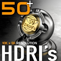 50个HDRI高动态贴图素材 Gumroad – 50+ High Quality Studio HDRI Pack