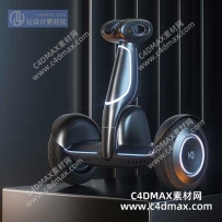 C4DOC工程-两轮平衡车工程电动平衡车模型