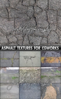 沥青纹理贴图合集 Asphalt Textures For CG Works High Quality