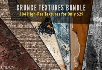 污渍纹理包 Grunge Textures Bundle: 304 High-Res Textures