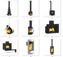 A502 35款壁炉火炉模型Fireplaces