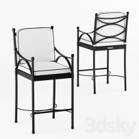 现代皮革吧台椅椅子北欧原木椅子