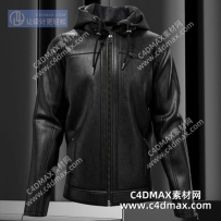 C4DOC工程-男款皮衣工程男款皮衣模型衣服模型夹克模型夹克服装模型