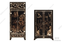 中式 装饰柜 古典雕刻装饰柜3D模型