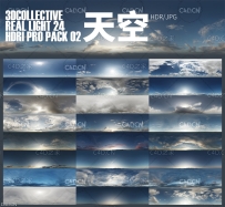 24幅天空贴图素材 3DCollective – Real Light 24 HDRi Pro Pack 02