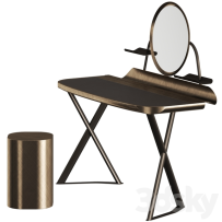 现代梳妆台梳妆桌化妆台化妆桌简约梳妆台3D模型