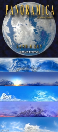 高清天空纹理贴图 Marlin Studios Panoramica – Land & Sky Textures
