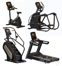 现代 健身器材 健身房用品 跑步机3D模型
