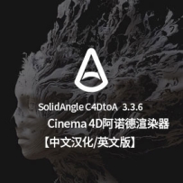 中文汉化版/英文版- SolidAngle C4Dto A3.3.6 Arnold 3.3.6阿诺德3.3.6英文原版/中文