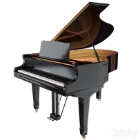现代 钢琴 三角钢琴3D模型